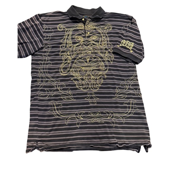 Coogi XXL Embroidered Lion Polo Shirt - Picture 1 of 3